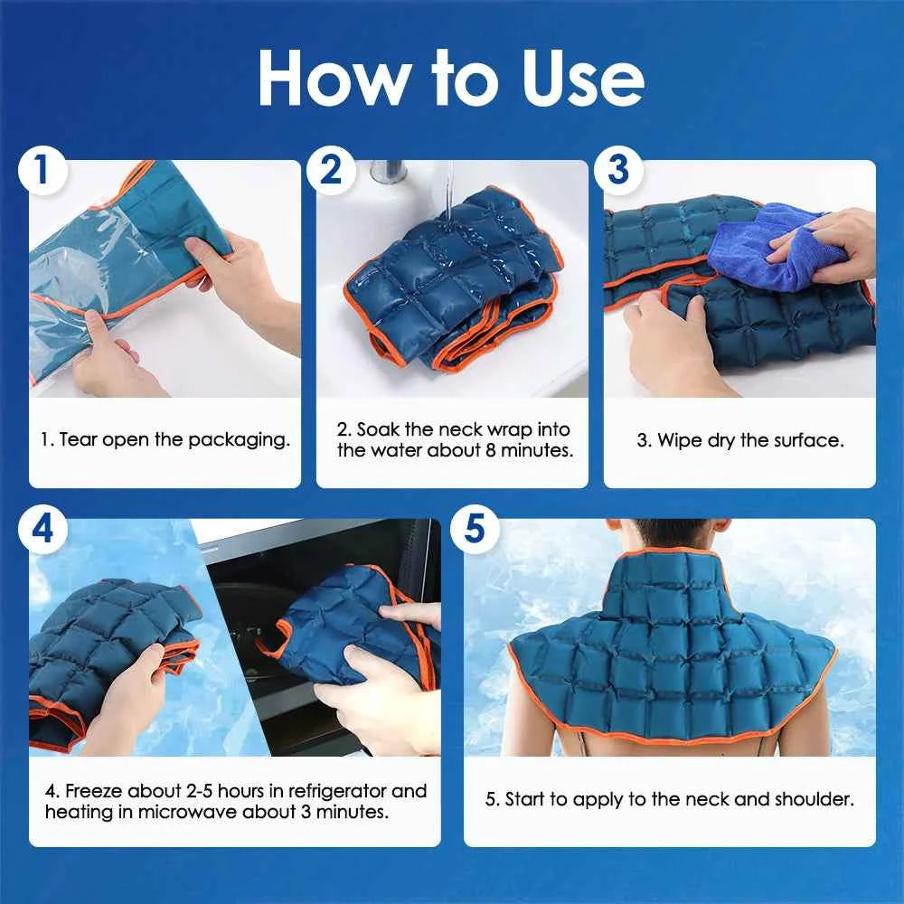 Cold/hot compress polymer Reusable Cold Ice Pack for Knee Compression Soft Injury Support Post-Operative Nursing Care Cooler