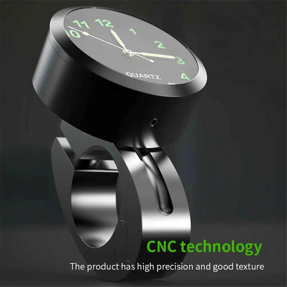 Universal Motorbike Bike Waterproof Handlebar Clock With Night Vision Light 22-25mm Motorcycle Handlebar Mount Clock Watch