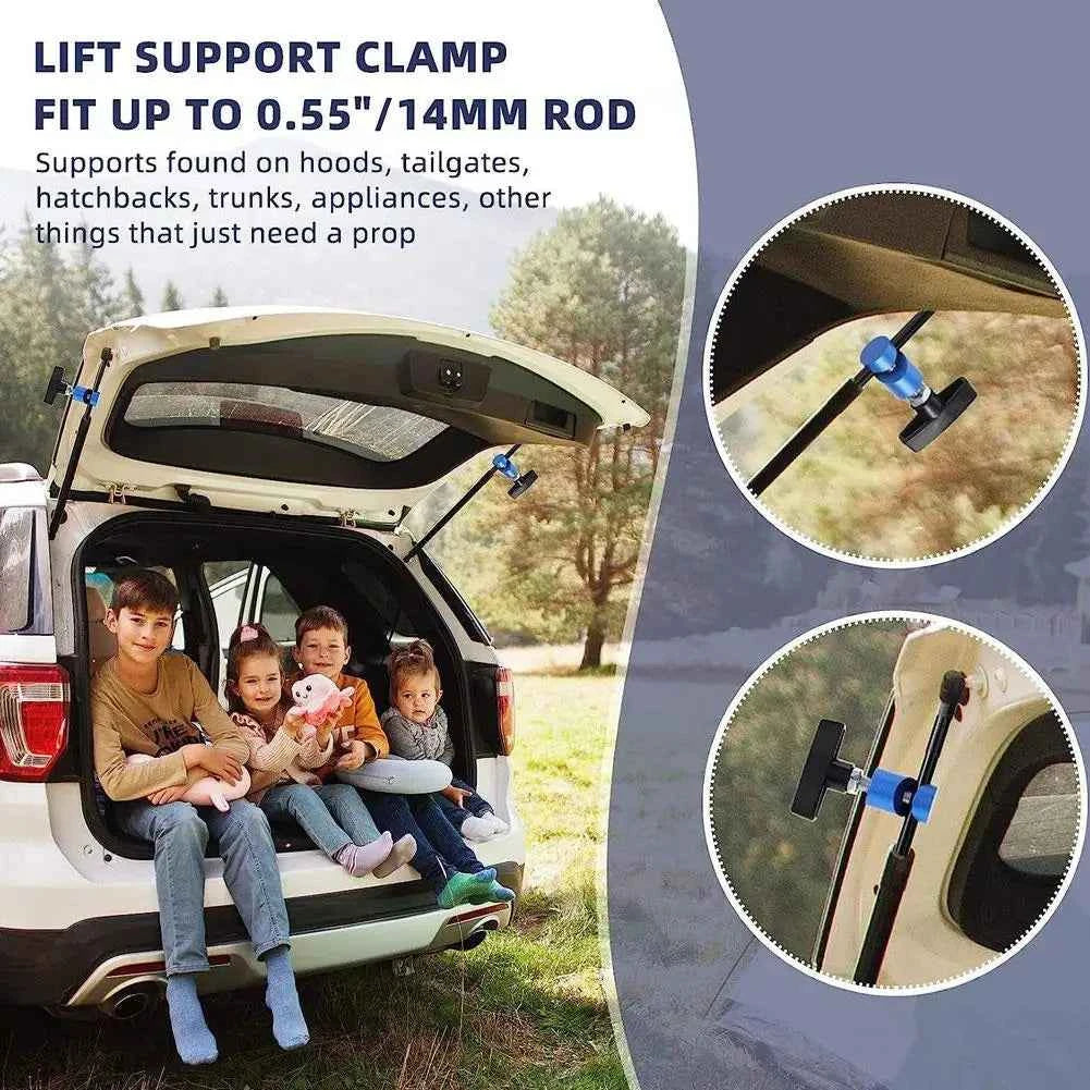 Car Hood & Trunk Gas Spring Struts - Colored Lift Supports with Anti-Slip & Anti-Pinch Safety Tool