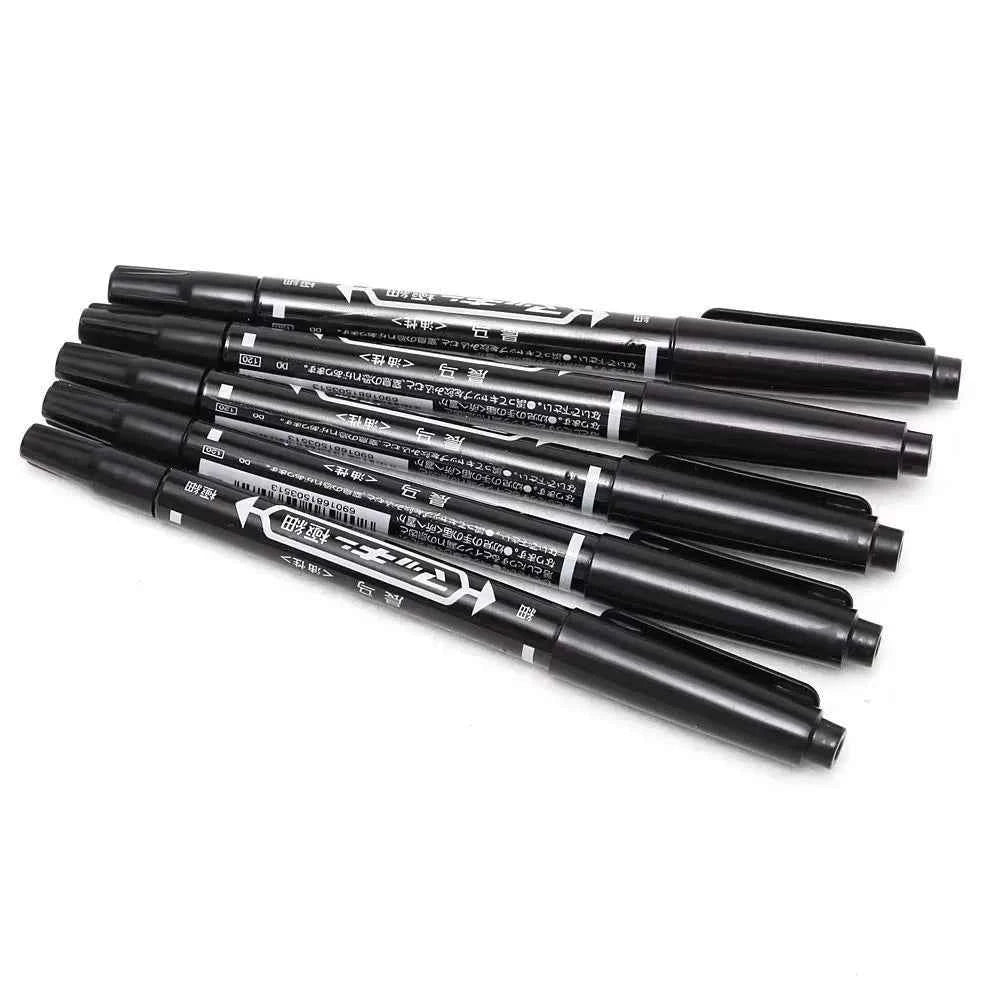 10/5pcs Dual-Tip Tattoo Skin Markers Pen Ink Waterproof Marker Pen Tattoo Supply for Permanent Makeup Life Office Supplies