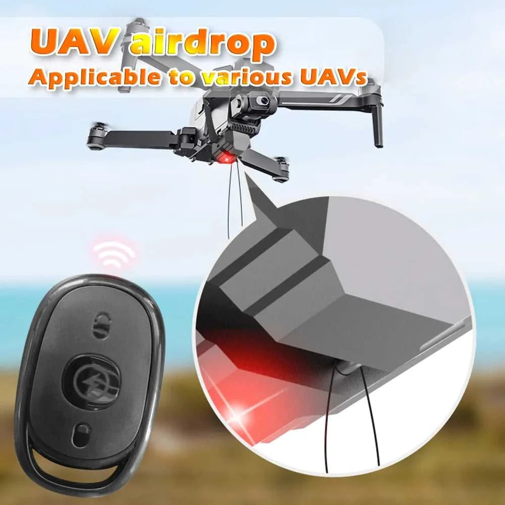 Universal Drone Airdrop Thrower System 2.4 Remote Control General Payload Delivery Thrower Air Dropper Device Drone Accessories The jack market .AU The jack market .AU Drones $ 66 14:193#Black