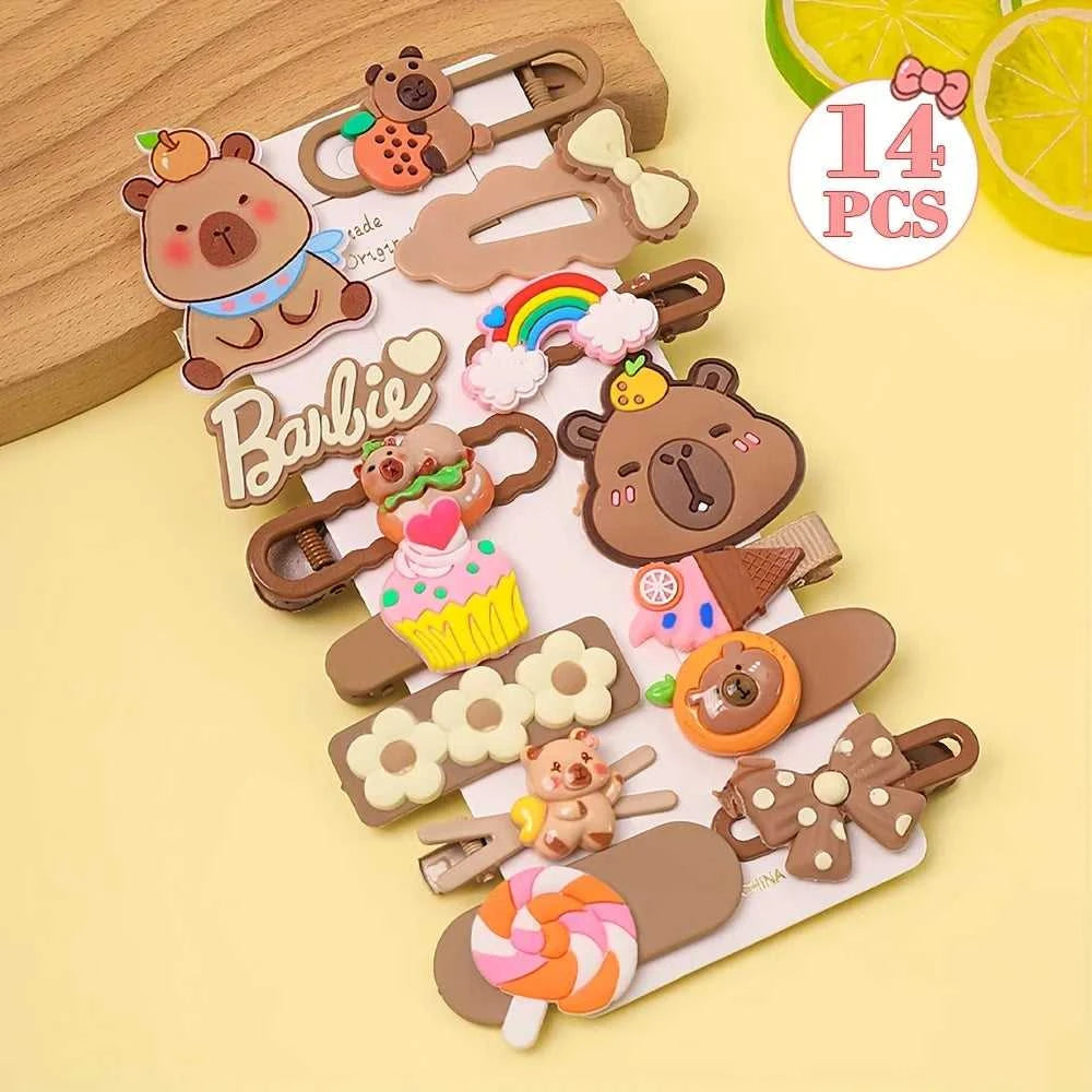 14 Pieces of Multi-Color Cute Kapibara Hairpin Set, Including Various Fashion Elements of Butterflies and Flowers The jack market .AU The jack market .AU Mum & Kids: Essential Products for Every Family $ 23 14:200000195#14pieces