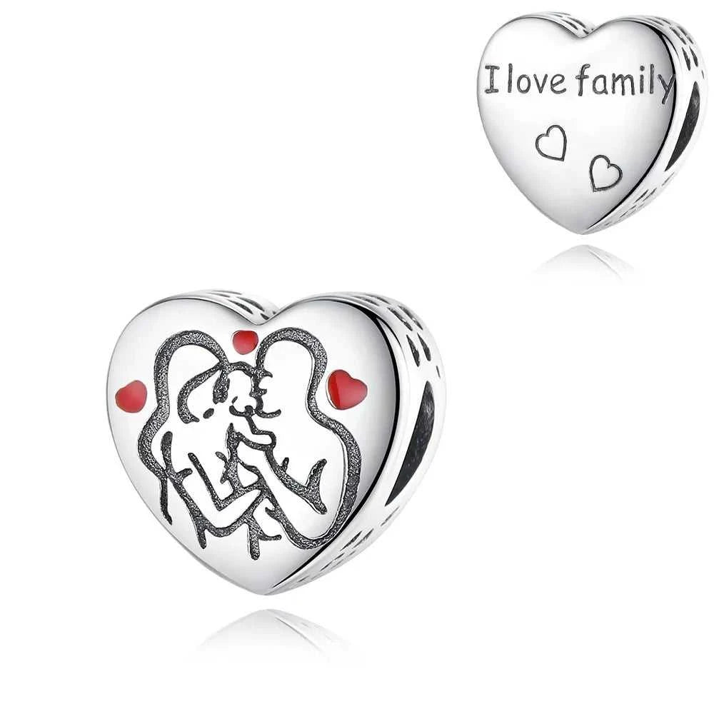 1 Pcs 925 Sterling Silver Family Jewelry Mother And Daughter Diy Pendant, Suitable For Women's Bracelets DIY Making jewelry The jack market .AU The jack market .AU Jewellery & Chains $ 50 14:202619806#S925