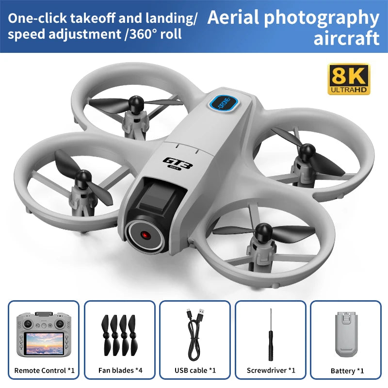 GT3 Max RC Drone 8K 5G 2.4G GPS Professional HD Aerial Photography Remote Control Aircraft HD Dual Cameras Quadcopter Toys Gifts