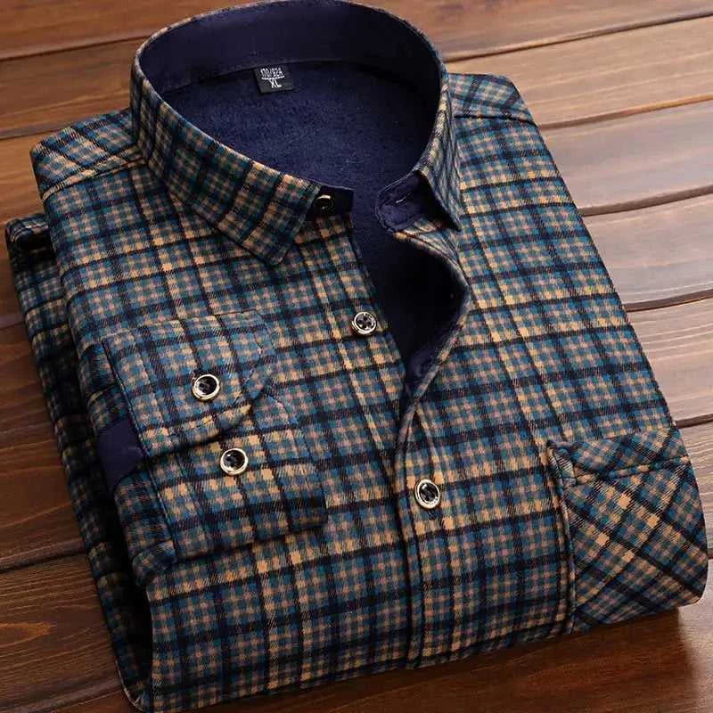 High Quality Men's Clothing 2026 Men Long Sleeve Thick Warm Shirt Tops Fashion Men Print Handsome Versatile Shirts Formal Shirts The jack market .AU The jack market .AU Men Fashion $ 43 14:771#6F HB622;5:4183#3XL(80-90KG)