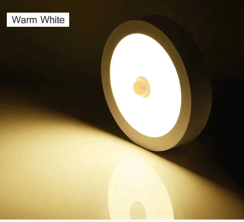 LED Panel Light With PIR Motion Sensor Ceiling Mounted 6W 12W 18W AC 85-265V Corridor Lamp Indoor Lighting lampara techo The jack market .AU The jack market .AU Home $ 55 136:173#6W White
