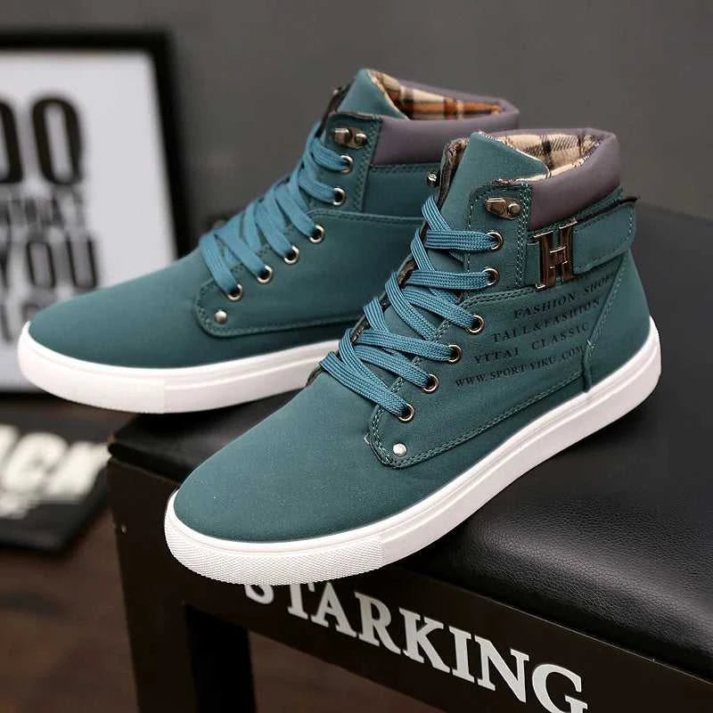 2025 Spring New Korean Edition Men's Shoes High Top Board Shoes Retro Casual Lace Up Men's Fashion High Top Snow Casual Shoes The jack market .AU The jack market .AU Step Up Your Style: Trendy Shoes for Every Occasion! $ 86 14:1254#khaki;200000124:100010483