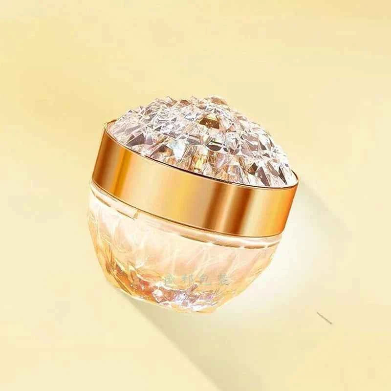 Luxury Glow Diamond Glass Face Cream Jar - 50g Acrylic Container for Creams & Lotions, Perfect Travel Companion