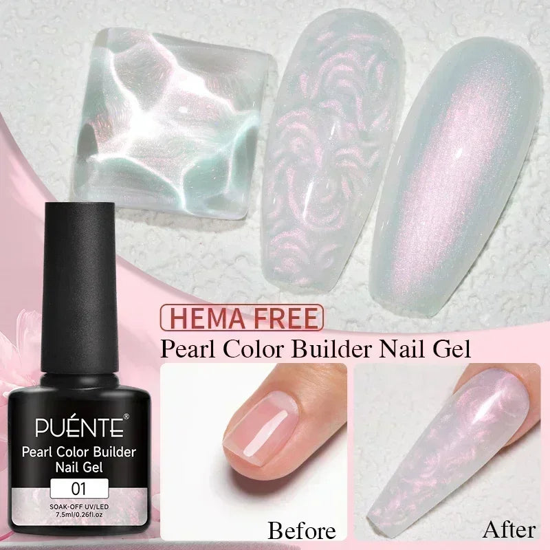BrandName Chrome Mirror Effect Gel Polish - 5ml Golden Silvery Metallic Liner for Stunning French Nail Art