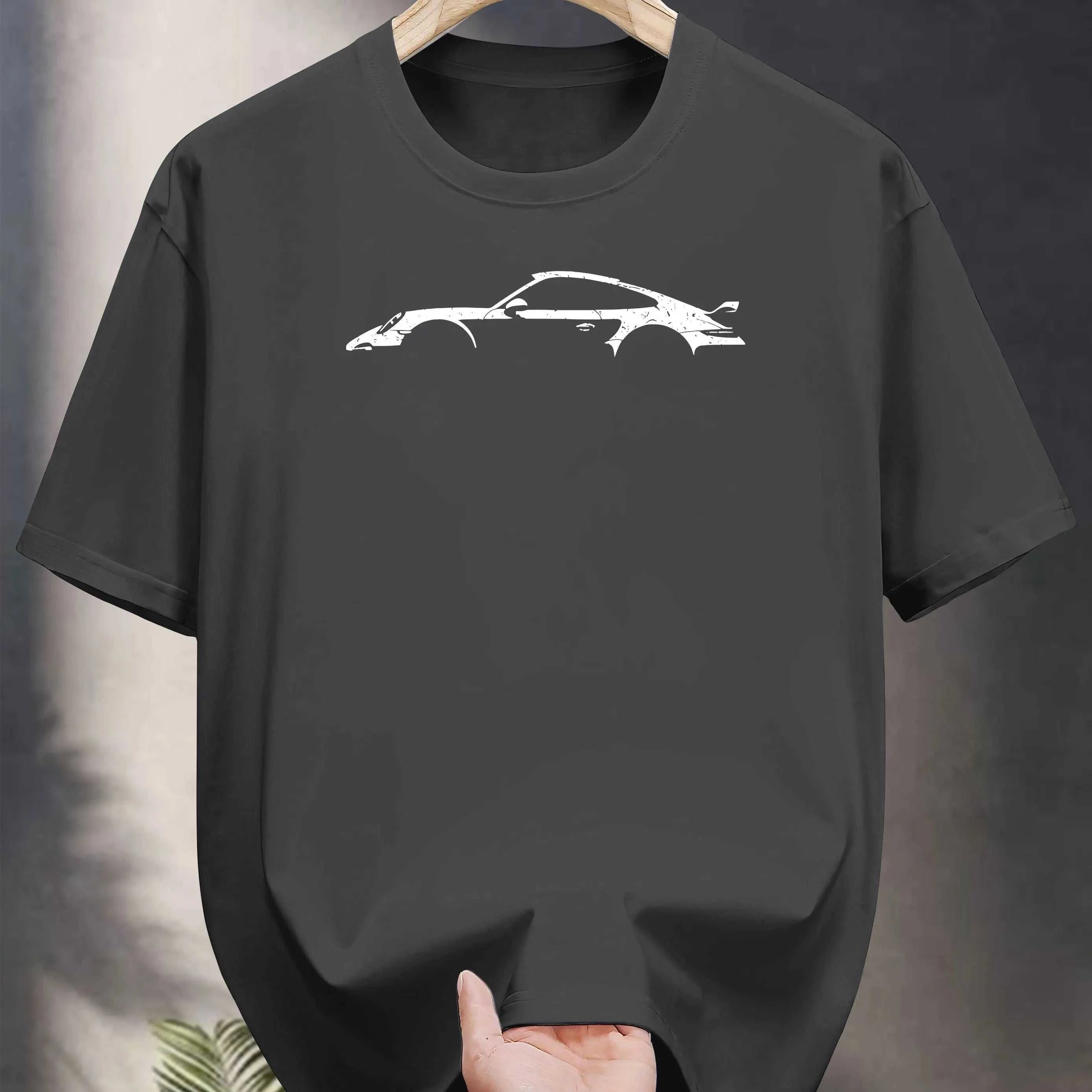 Men's 100% pure cotton fashionable casual loose white car pattern printed round neck short sleeved T-shirt top The jack market .AU The jack market .AU Men Fashion $ 30 14:193#A1543-hei;5:872