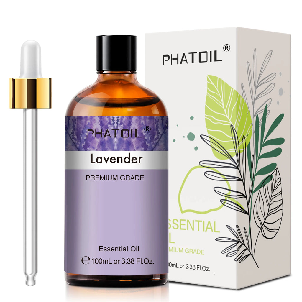 PHATOIL Aromatherapy Essential Oil For Skin Care,Diffuser,Massage & Candle Making-100ml Lavender Cinnamon Eucalyptus Aroma Oils - Jack market 1988Jack Market 1988