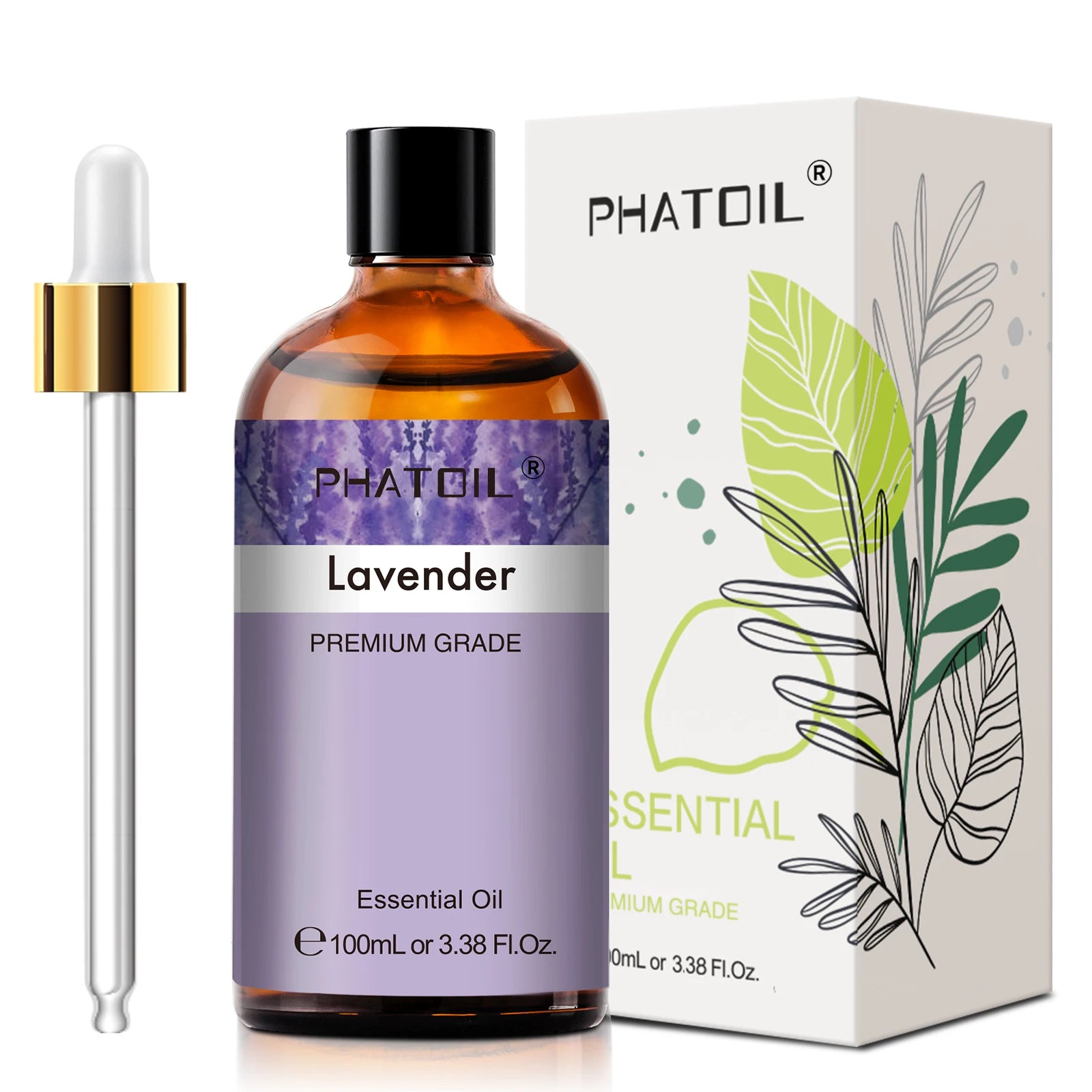 PHATOIL Aromatherapy Essential Oil For Skin Care,Diffuser,Massage & Candle Making-100ml Lavender Cinnamon Eucalyptus Aroma Oils - Jack market 1988Jack Market 1988