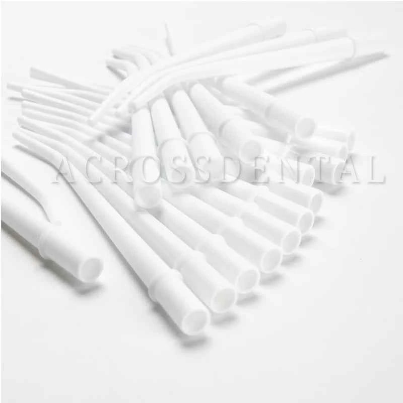 25 Pcs Autoclavable Curved Dental Aspiration Tips - Premium Suction Tubes for Efficient Clinic Evacuation