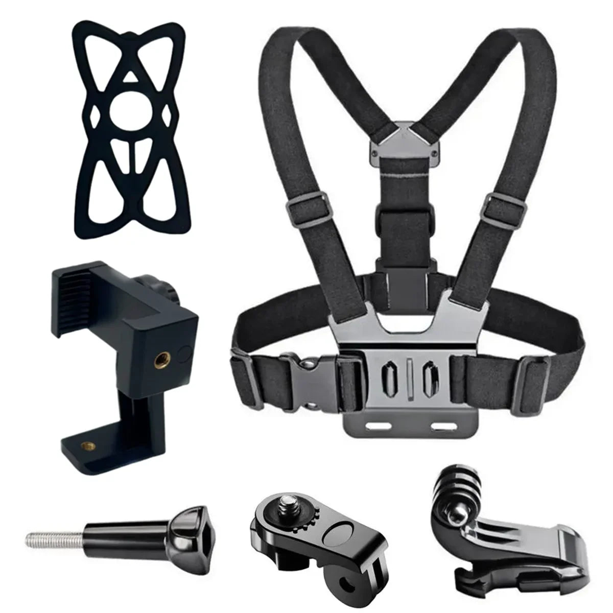 Chest Strap Rotate Phone Mount for iphone Smart Phone Belt Body Harness Holder for Gopro Hero 12 11 10 9 8 Insta360 Dji Camera