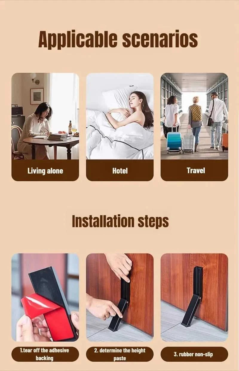 Stainless steel foot-mounted door arrester automatic door arrester safety windproof anti-slip card magnetic suction door clip The jack market .AU The jack market .AU Home $ 56 14:193#Black