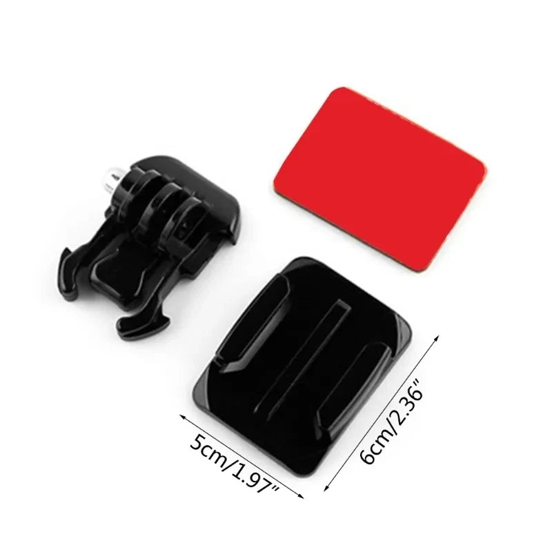 For DJI Action 4 Insta360 Ace Adhesive sticker Mounts Helmet Flat Curved-Helmet Attachment Adhesive Buckle Mount for Gopro 12 11