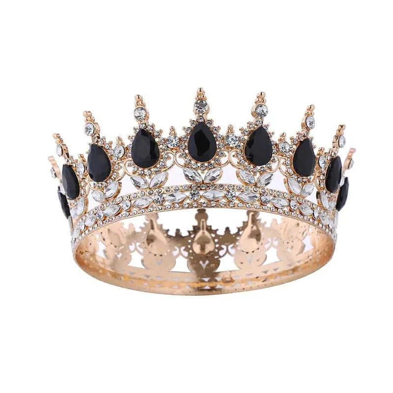 Wholesale Gold Crystal Headdress Prom Pageant Full Round Circle King Crowns For Cake Decoration The jack market .AU The jack market .AU Jewellery & Chains $ 65 200001033:200025551#C21;351:200001569