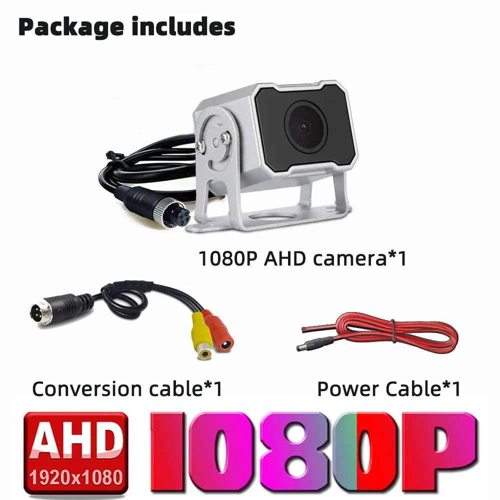 4 PIN Parking AHD 1080P  Backup Camera Car Rear View Reverse Image for Truck Vehicle Bus Van Lorry RV Monitor Heavy Duty Van