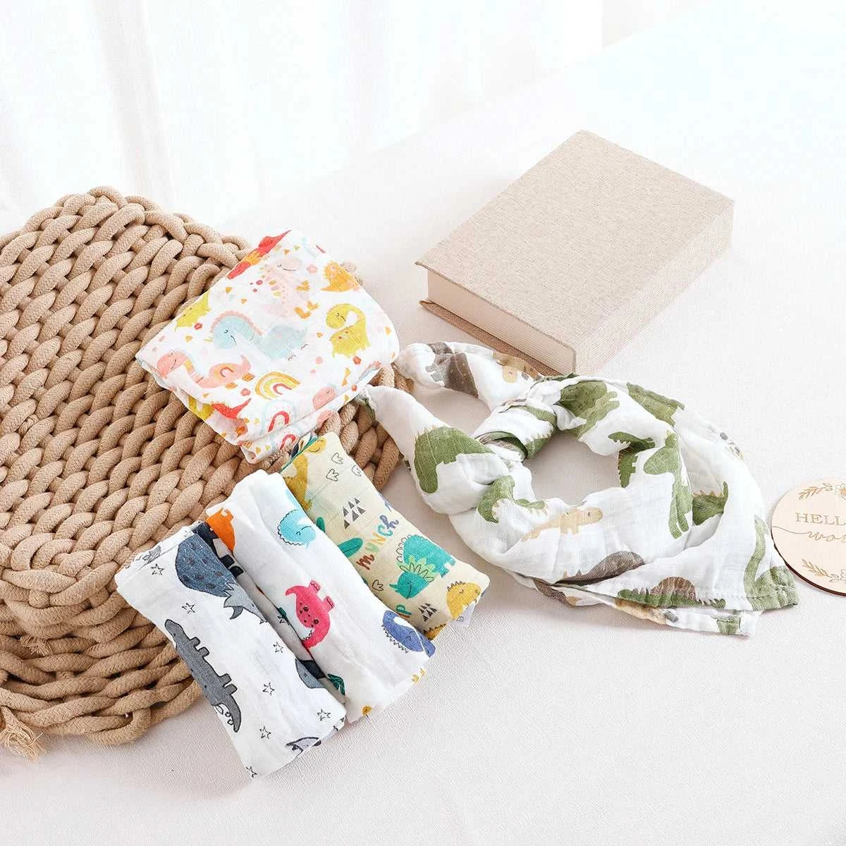 Kangobaby #My Soft Life# 5pcs Multifunctional Baby Muslin Bib Newborn Blanket Breathable Child Scarf 60x60cm The jack market .AU The jack market .AU Mum & Kids: Essential Products for Every Family $ 34 14:1052#CP04