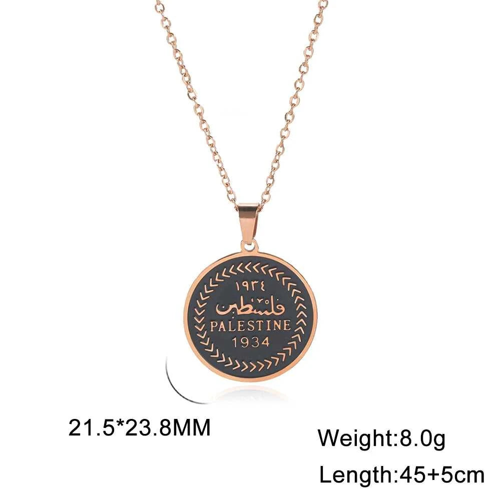 Cazador Vintage Palestine Women's Necklace Men Pendant Choker Necklace Mother Gift Stainless Steel Jewelry 2024 Wholesale The jack market .AU The jack market .AU Jewellery & Chains $ 48 200001034:2604813136#Rose Gold Color