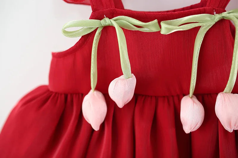 0-3 Y Fashion Summer Baby Girls Sleeveless Dress Children Birthday Party Evening Dresses Kid Wedding Fairy Costume Toddlers Wear