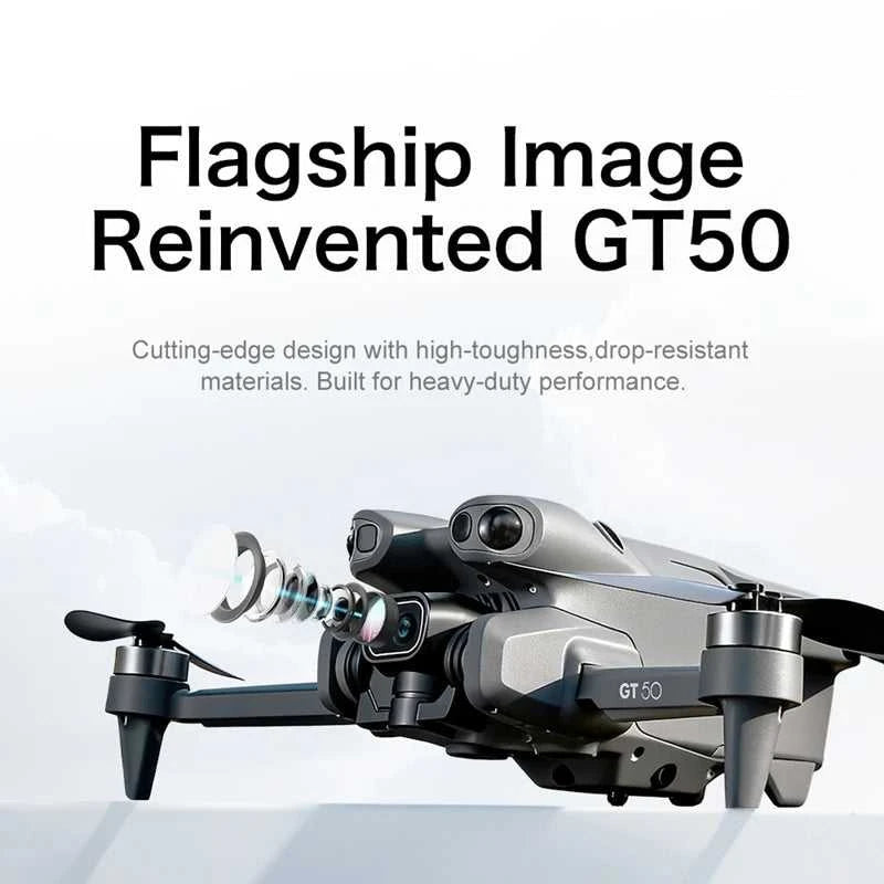 GT50 RC Drone 8K HD Aerial Photography Remote Control Aircraft Dual Camera WIFI GPS Three Sided Obstacle Avoidance Quadcopter The jack market .AU The jack market .AU Drones $ 58 14:691#Only Parking Apron