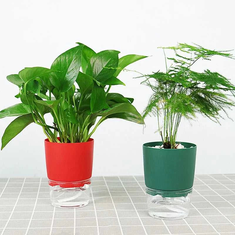 Watering Planter Handmade 2 Layer Self Watering Plant Flower Pot Water Container Round Flowerpot Home Garden Decor Dropshiping The jack market .AU The jack market .AU Home $ 21 14:29#green