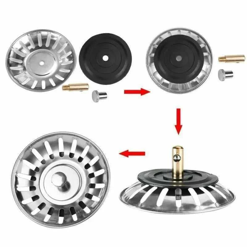 2pcs Kitchen Sink Strainer Stopper Waste Plug Sink Filter Filtre Sink Strainer Filter Floor Drain Kitchen Tools The jack market .AU The jack market .AU Home $ 49 14:350850#Gold-2pcs