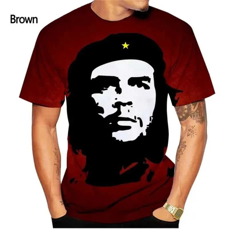 Che Guevara T-Shirt Men 3D-printed Summer Casual Short Sleeve Plus Size Tee Top Full Print Men T Shirts Streetwear Ropa Hombre The jack market .AU The jack market .AU Men Fashion $ 26 14:771#F202412031528599;5:100014066#XS