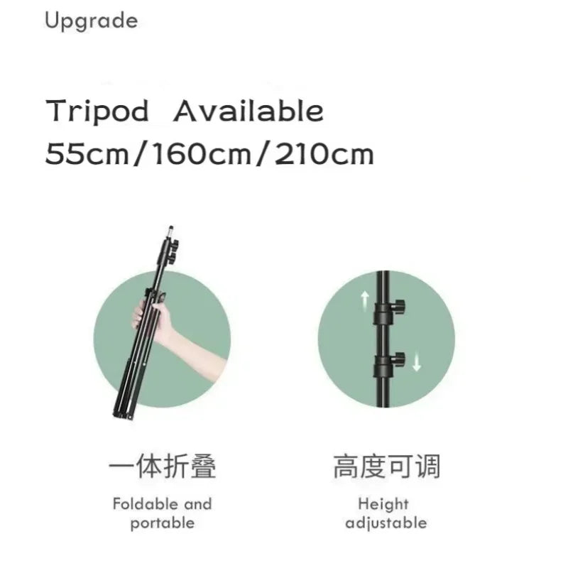 Metal Aluminum Alloy Light Stand Tripod for Photo Studio Softbox Video Flash Reflector Lighting Background Stand 55cm/160cm