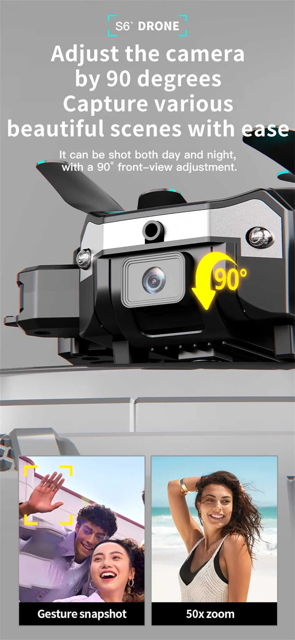 New Hot Sell S6 Drone Profesional 8k 4K HD Camera Optical Flow 5G Control Screen Obstacle Avoidance Quadcopter APRON Kid Gift The jack market .AU The jack market .AU Drones $ 89 14:10#MAX BLUE;200000828:201589807#Dual 8K
