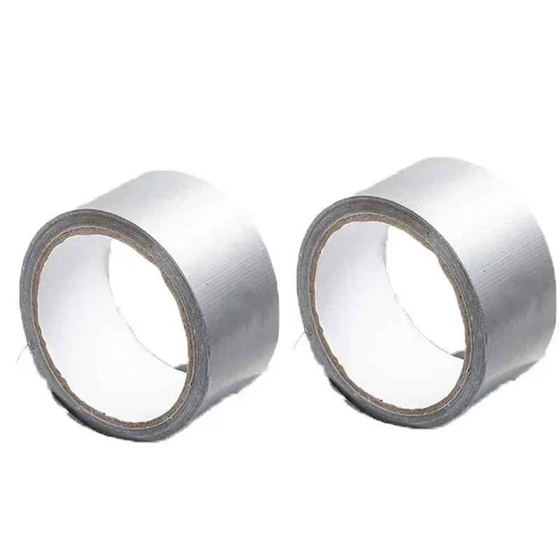 10m Thick Industrial Tape (Silver-Gray) - Single-Sided, Waterproof/Windproof, Wear-Resistant for Repair & Bundle Tasks