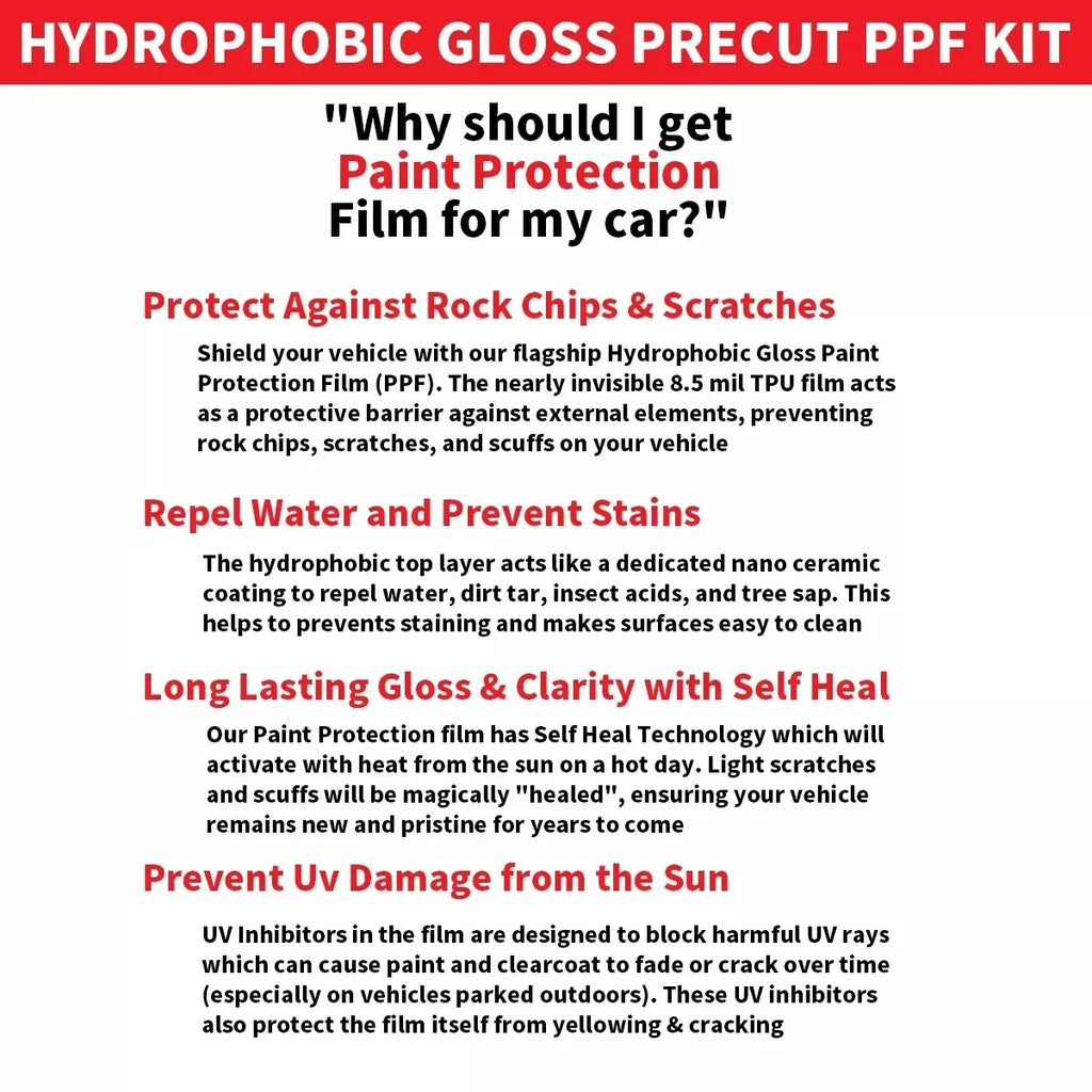 Car Front Kit Clear Bra Precut PPF Paint Protection Film For Volkswagen CC Sport 2009-2012