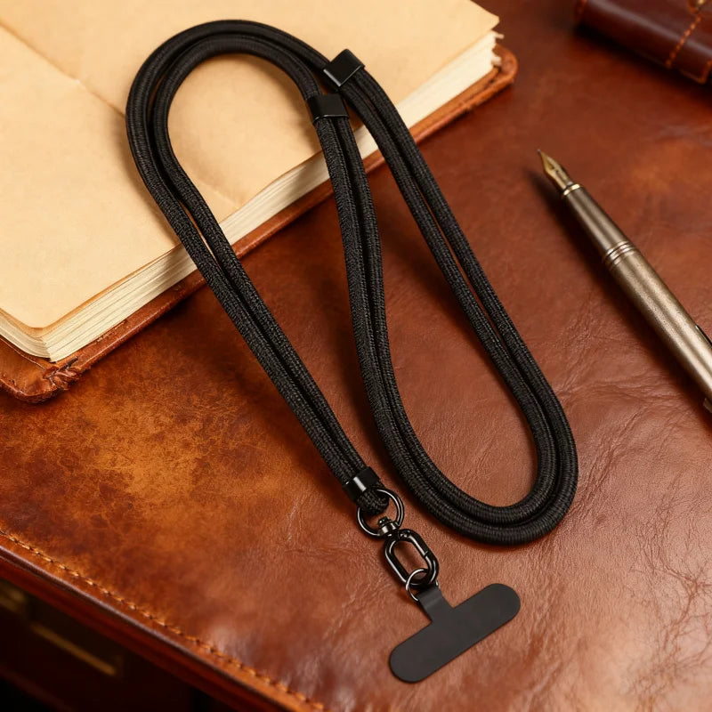 Universal Phone Lanyard - Adjustable Crossbody Neck Strap with Anti-Drop Clip & Portable Wrist Strap
