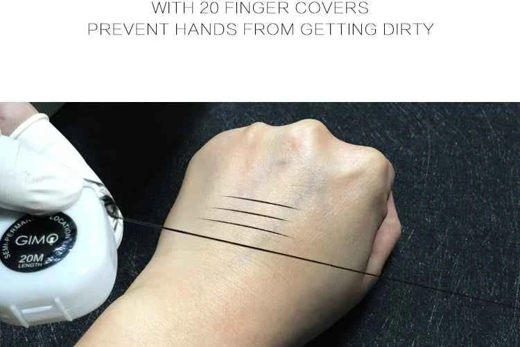Microblading Mapping String - Liquid-Free Eyebrow Positioning Tool for Perfect Makeup Application
