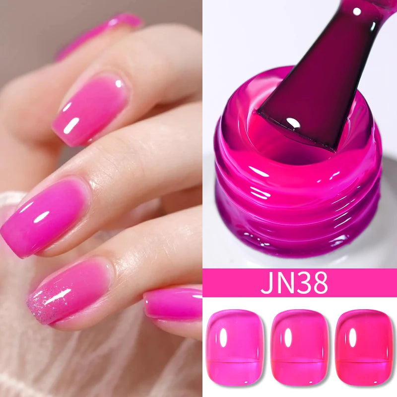 BORN PRETTY Neon Red Gel Nail Polish Yellow Green Summer Color Semi Permanent Varnish 10ml Soak Off UV LED Nail Art Manicure