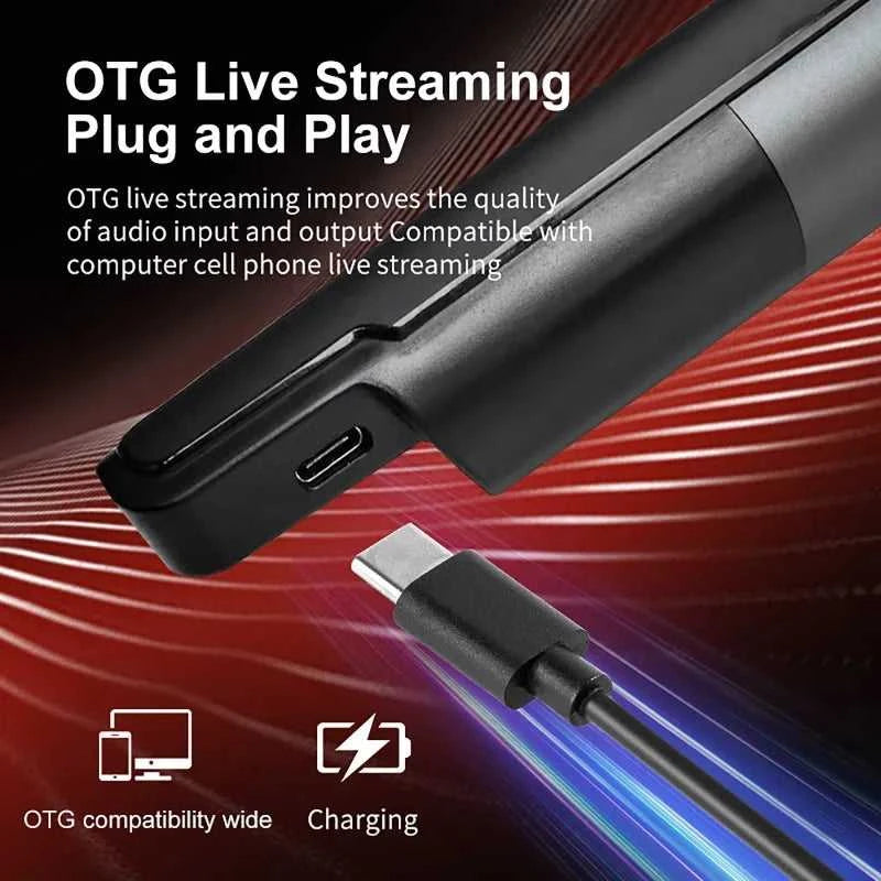 Handheld Microphone with Sound Card Effects All-in-One Noise-Canceling Mic Reverb Connecting Cell Phone for Equipment Live The jack market .AU The jack market .AU Accessories Electronics $ 101 14:193#black