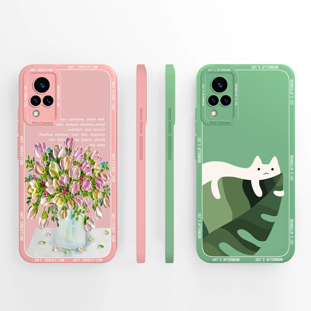 Vivo V21 Liquid Silicone Case - Full Coverage Anti-Drop Protection, Stylish & Soft Back Cover