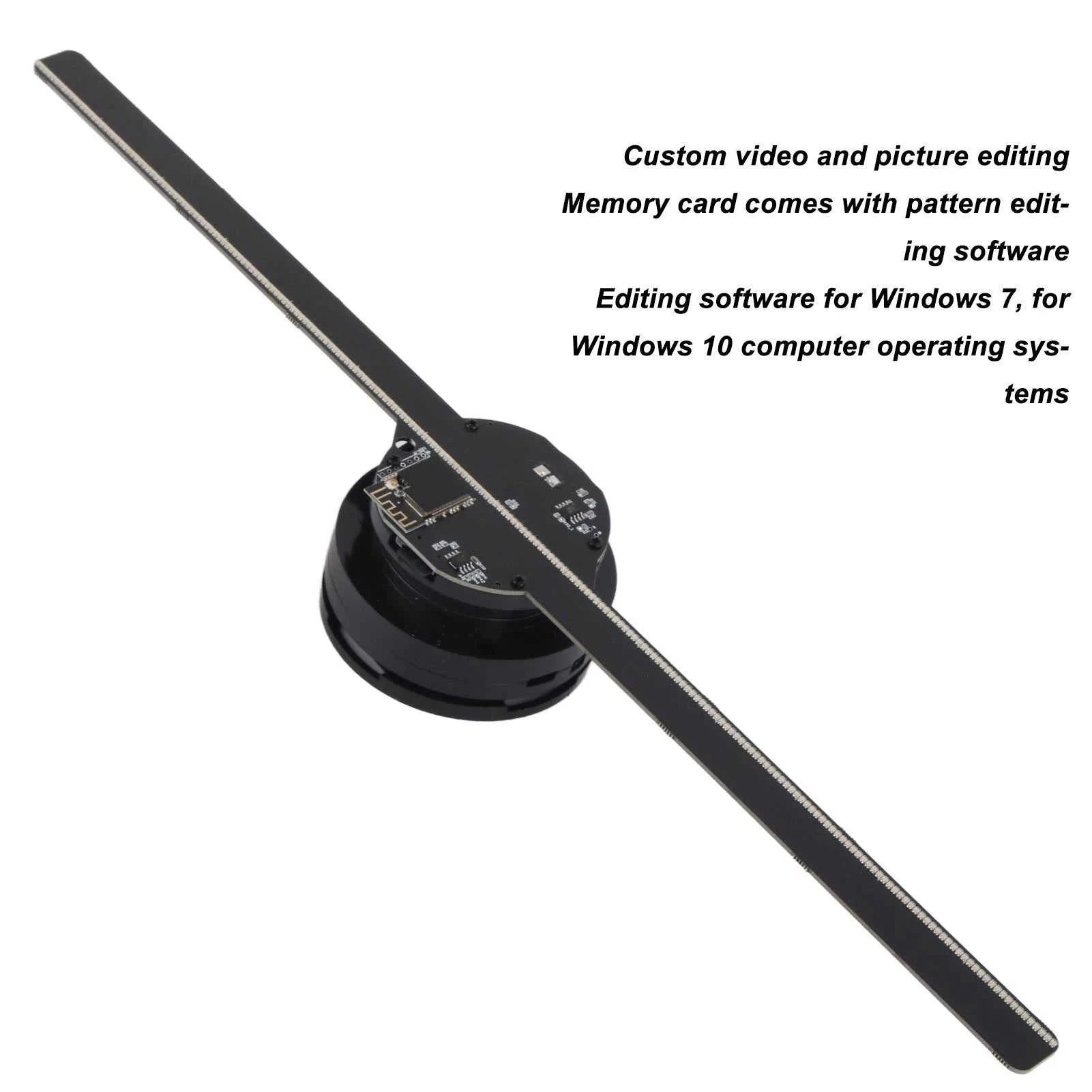 3D Hologram Fan 224 LED Light Beads High Resolution 3D Advertising Player for Business Store Shop Bar Holographic Projector Fan The jack market .AU The jack market .AU Accessories Electronics $ 98 14:350853#US