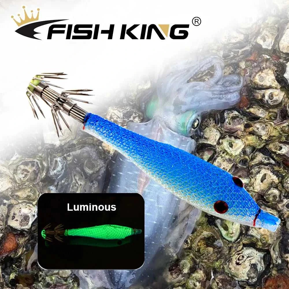 FISH KING Soft Fishing Lure Artificial Squid Hook Jigs Octopus Cuttlefish Shrimp Bait Fishing Tackle 5 Color The jack market .AU The jack market .AU Fishing Gear $ 24 14:200002984#004