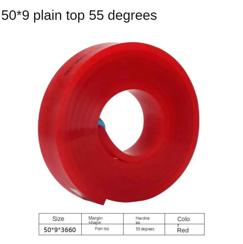 Squeegee Master 50mm Flat Silkscreen Squeegee - Durable Polyurethane Blade for Precision Printing