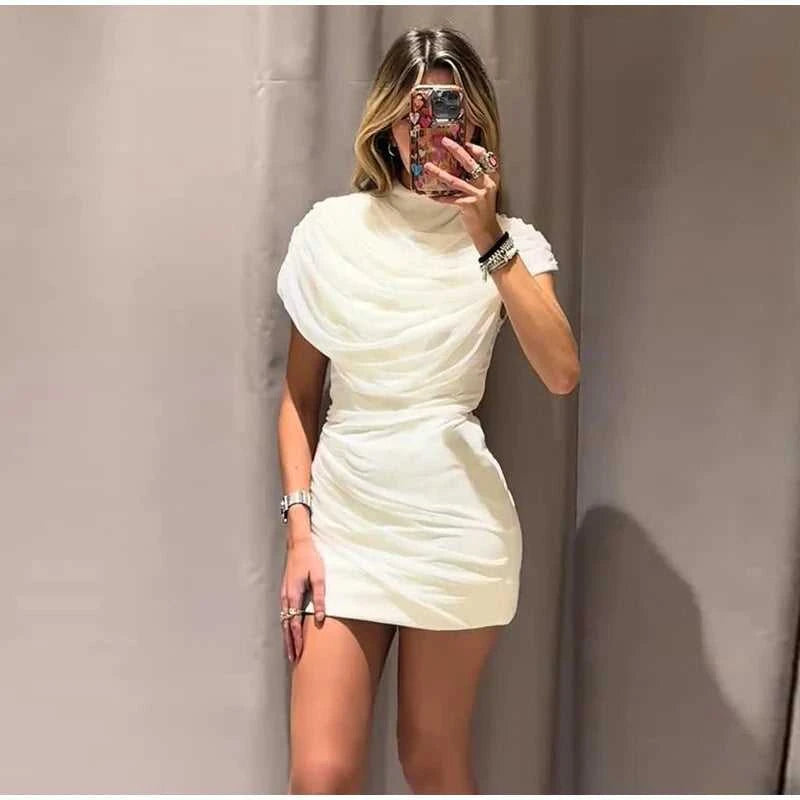 Women's Sequin Halter Dress – Slim Fit Pleated Bodycon Party Dress with Empire Waist The jack market .AU The jack market .AU Woman Fashion Dress $ 86 14:350850#black;5:361386