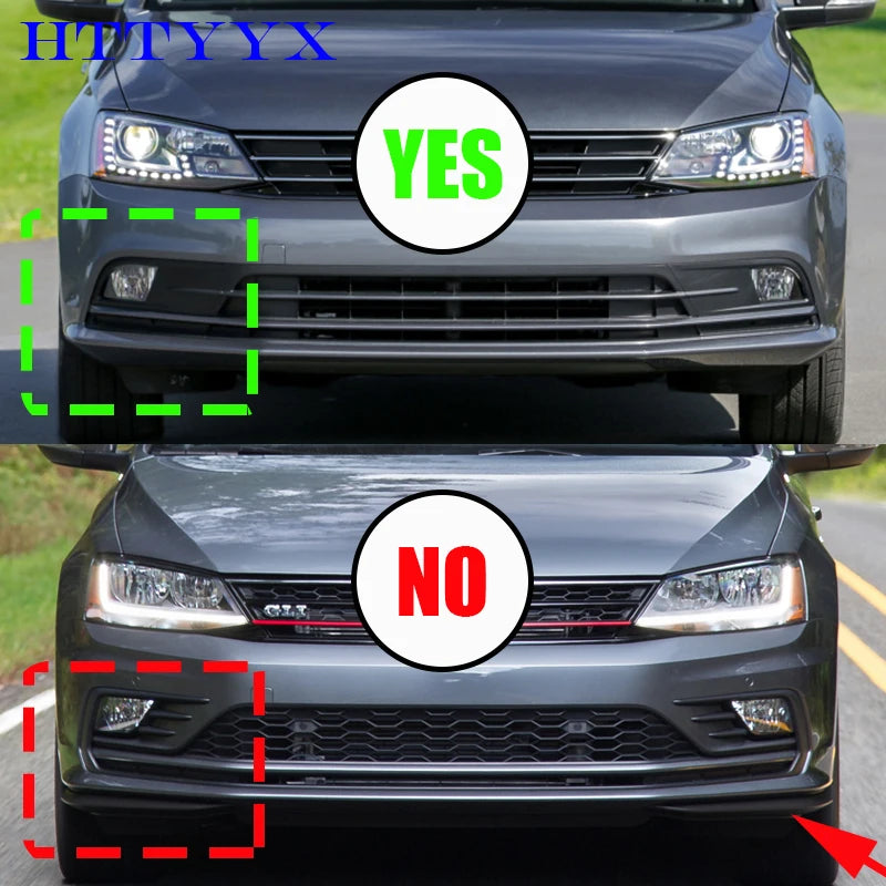 Car Front Bumper Splitter Lip Diffuser Body Kit Spoiler Guard Fit for Volkswagen JETTA 2015 2016 2017 2018