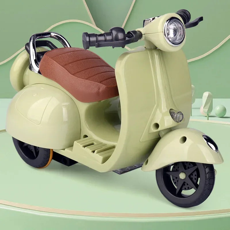 New Mini Electric Motorcycle Toy For Labubu Doll Accessories Fun Cute Doll Toys With Lights And Music Rotating Miniature Gift