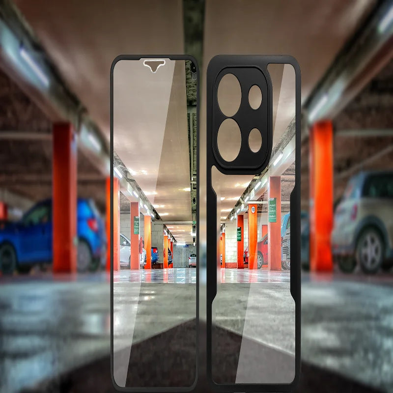 OPPO 360 Full Body Heavy Duty Case - Double-Sided Transparent Soft Cover for Reno 4Z, 5 Lite, 5Z, 7 & 5G