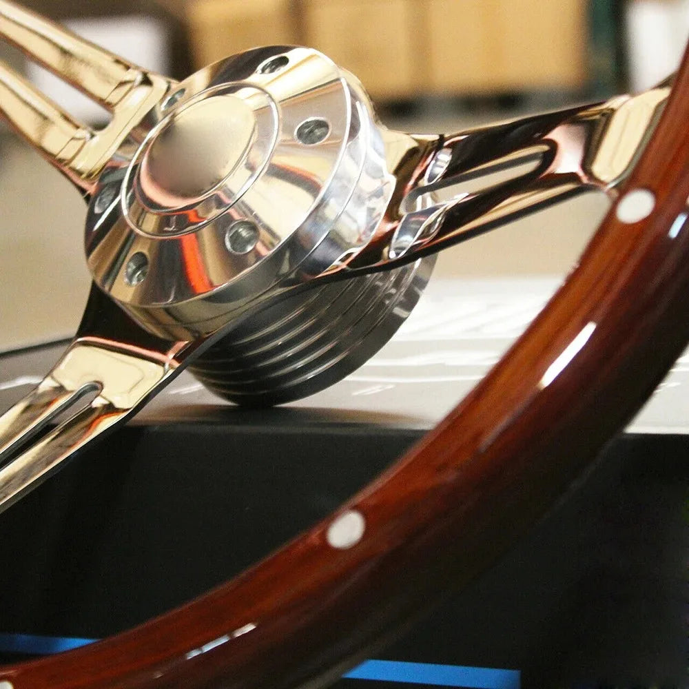 Car Universal Decorative Personalized Classic Wood Car Accessories Car Steering Wheel for Racing Cars