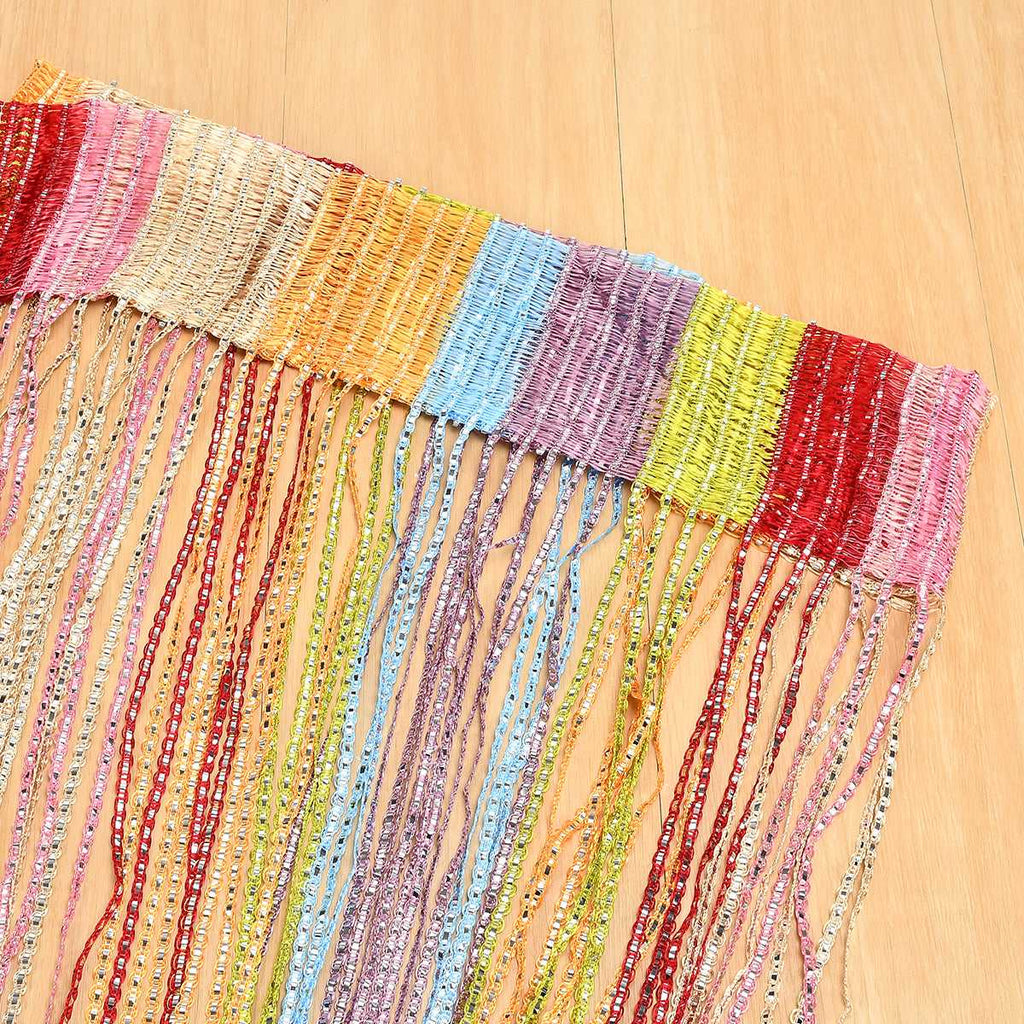 1m*2m Beaded Curtain Door Tassel String Curtain Partition Curtain Silver Tassel Silver Door Curtain Line Curtain Home Decoration The jack market .AU The jack market .AU Home $ 54 14:200003699#WH