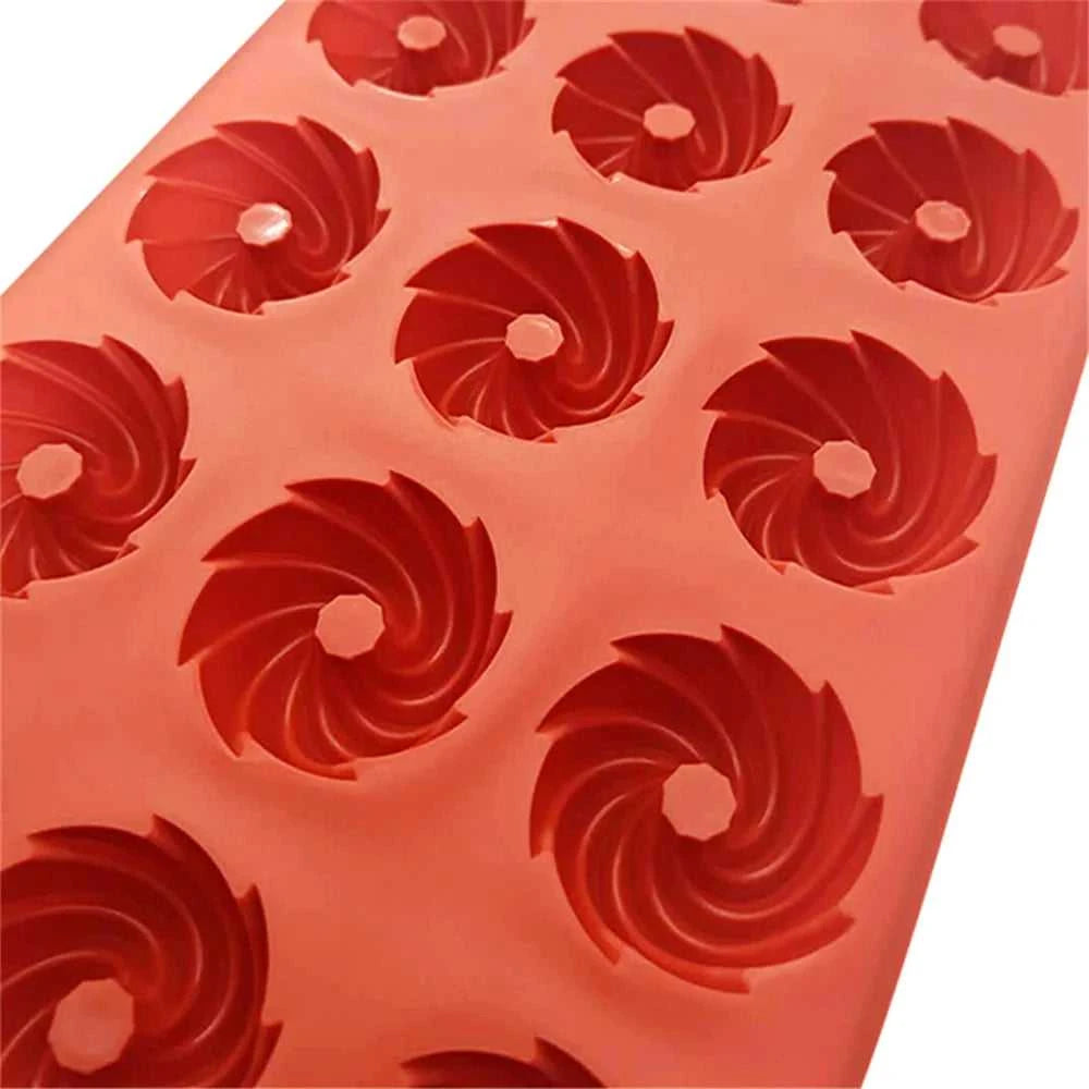 15 Hole Windmill Flower Shape Silicone Chocolate Mold DIY Ice Tray Multi-function Kitchen Baking Tools French Dessert Cake Mold The jack market .AU The jack market .AU Home $ 25 14:200004889#DGMJ040-5