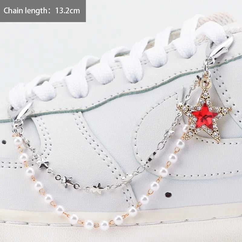 1PCS Luxurious Diamond DIY Heart Star Pearl Shoe Chain Punk Original Detachable Studded Pentagram Shoe Accessories Jewelry Penda The jack market .AU The jack market .AU Step Up Your Style: Trendy Shoes for Every Occasion! $ 48 14:1063#18;200007763:201336100