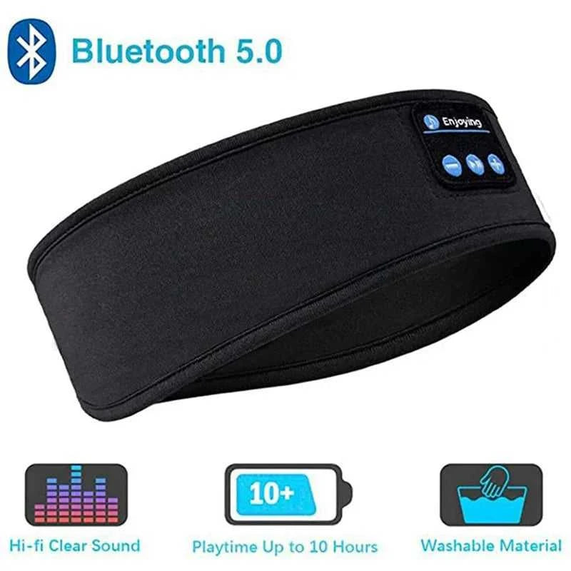 Bluetooth Earphones Sports Sleeping Headband Elastic Wireless Headphones Music Eye Mask Wireless Bluetooth 5.0 Headset Headband The jack market .AU The jack market .AU Accessories Electronics $ 53 14:193#Black